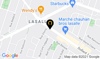 Caf&eacute; Choco-Latte Inc in Lasalle map