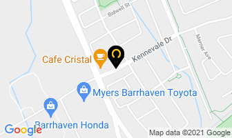 Caf&eacute; Cristal in Nepean map