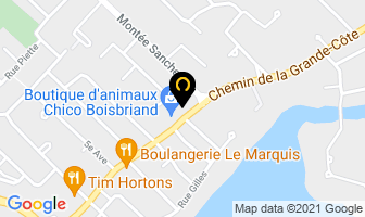 Caf&eacute; Cristal in Repentigny map