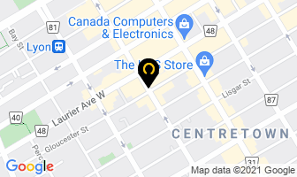 Caf&eacute; Delice in Ottawa map