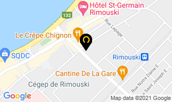 Caf&eacute; Le Bercail in Rimouski map