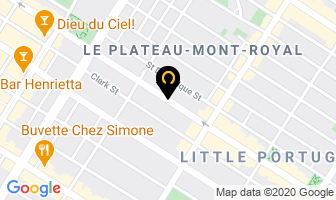 Caf&eacute; Melbourne in Montreal map