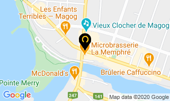 Caf&eacute; St-Michel in Magog map