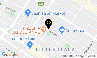 Caf&eacute; Via Dante in Montreal map