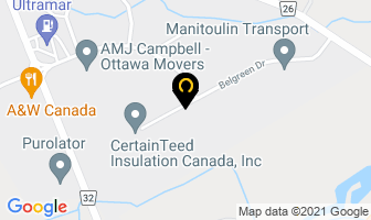 Cahill Commercial in Guelph map