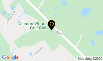 Caledon Woods Golf Club in Caledon map