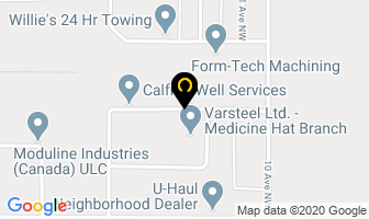 Calfrac Well Services Ltd in Medicine Hat map
