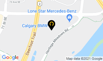 Calgary Bmw in Calgary map