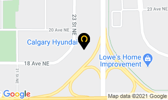 Calgary Hyundai in Calgary map