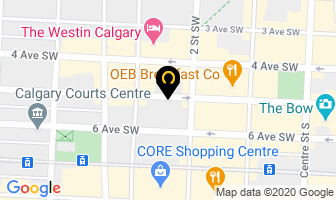 Calgary Petroleum Club in Calgary map