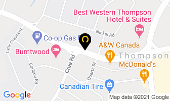 Calm Air International Ltdopen Reservations & Information in Thompson map