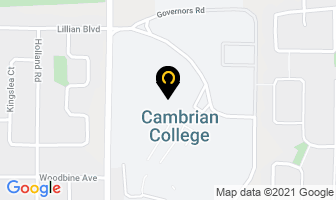 Cambrian Athletics Centre in Sudbury map