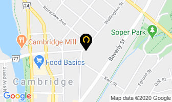 Cambridge Massage Therapy Clinic in Cambridge map