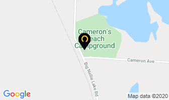 Cameron's Beach Trailer Park in Iroquois Falls map