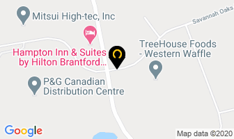 Camoplast Solideal Canada in Brantford map