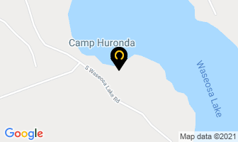 Camp Huronda in Huntsville map