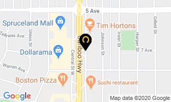 Campbell Mortgage Brokers in Prince George map