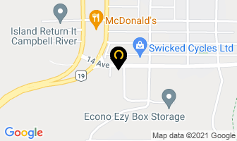 Campbell River Gymnastics Assn in Gracefield map