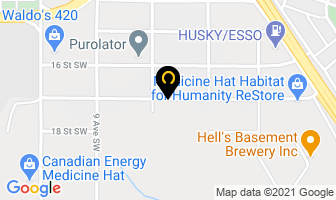 Can Doo Excavating Services Ltd in Medicine Hat map