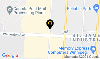 Canada Bread Company Limited Head Office in Winnipeg map