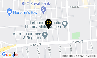Canada Debt Assistance in Lethbridge map