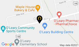Canada Post in O'leary map