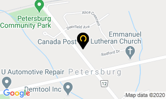 Canada Post in Petersburg map