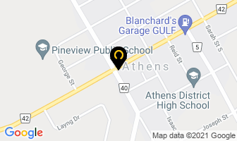 Canada Post in Athens map