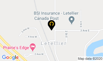Canada Post in Letellier map