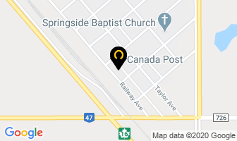 Canada Post in Springside map