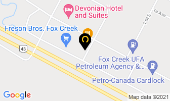 Canada Post in Fox Creek map