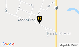 Canada Post in Fork River map