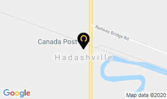 Canada Post in Hadashville map