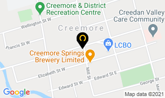 Canada Post in Creemore map