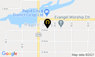Canada Post in Rapid City map