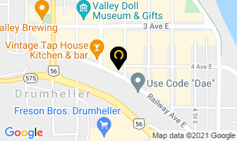 Canada Post in Drumheller map