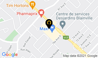 Canada Post in Blainville map
