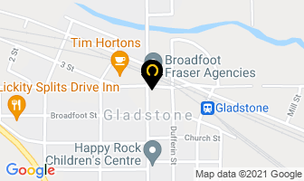 Canada Post in Gladstone map