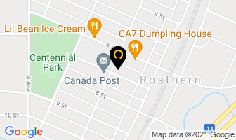 Canada Post in Rosthern map