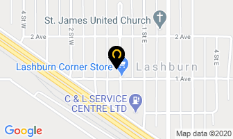 Canada Post in Lashburn map
