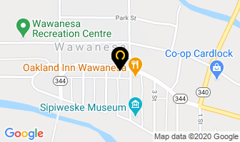 Canada Post in Wawanesa map