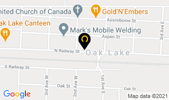 Canada Post in Oak Lake map