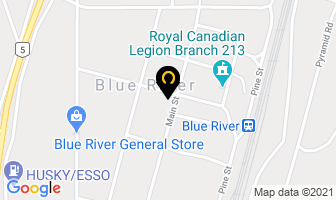 Canada Post in Blue River map