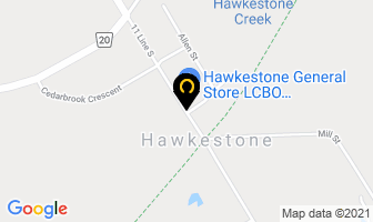 Canada Post Hawkestone General Store in Hawkestone map
