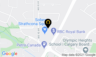 Canada Post Pharmx Rexall Drug Store in Calgary map