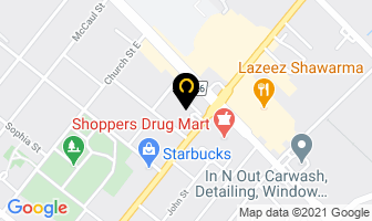 Canada Wide Abm Dispensers in Brampton map