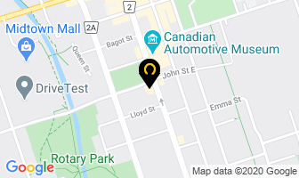 Canada Wide Abm Dispensers in Oshawa map