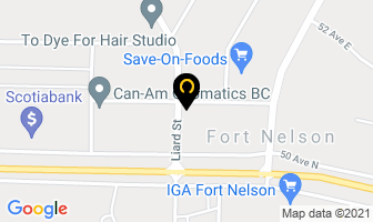 Canadian 2 For 1 Pizza in Fort Nelson map