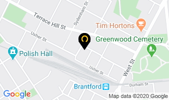 Canadian Auto Collision in Brantford map