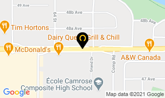 Canadian Auto Workers Local 1075 in Camrose map